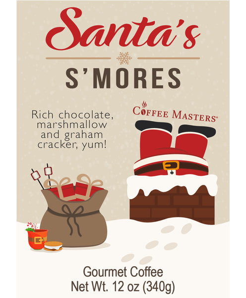S'mores Stainless Steel Mugs - Let's Make S'more Memories - Santa