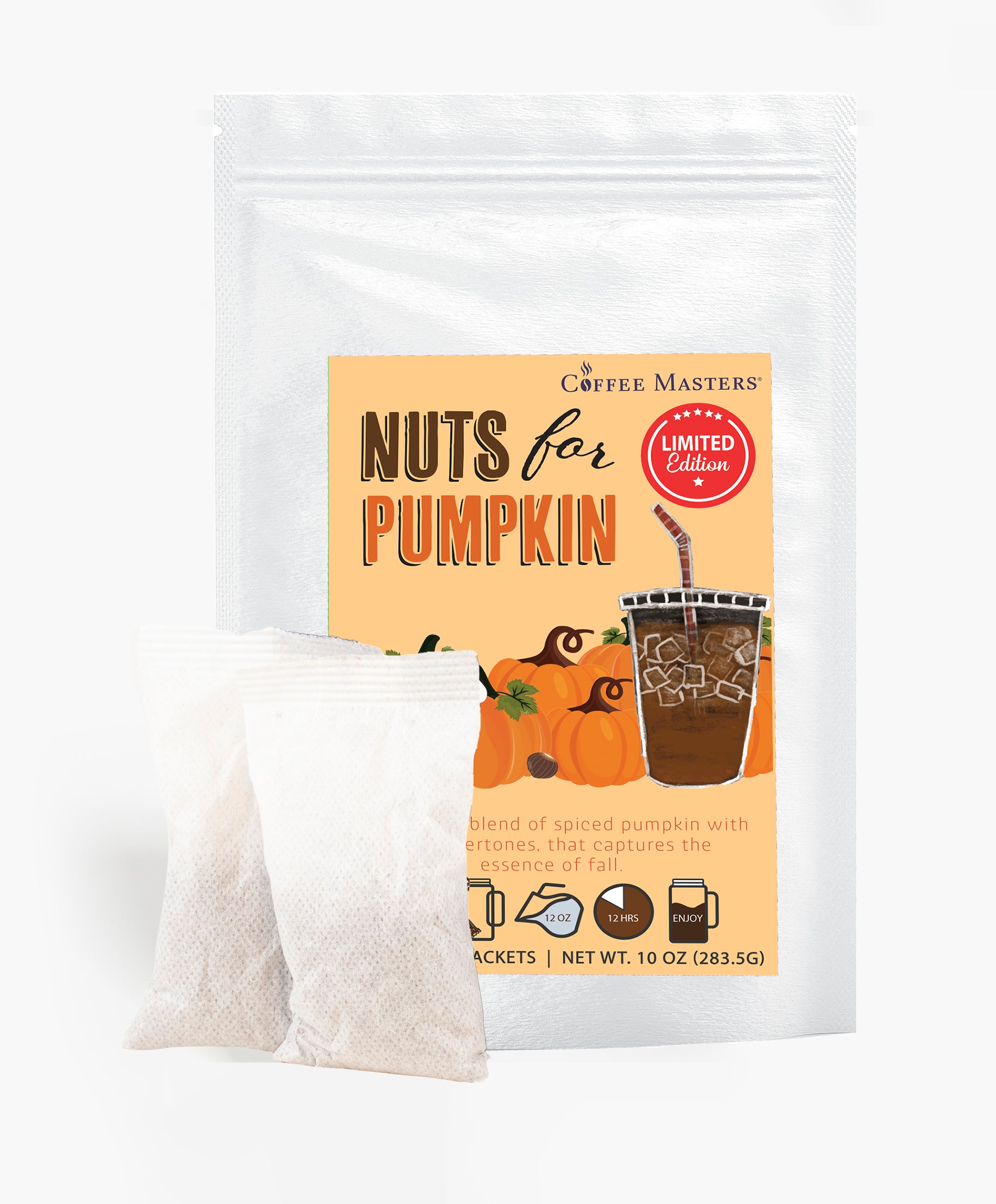 Nuts for Pumpkin Cold Brew Packets Limited Edition The Cafe Connection
