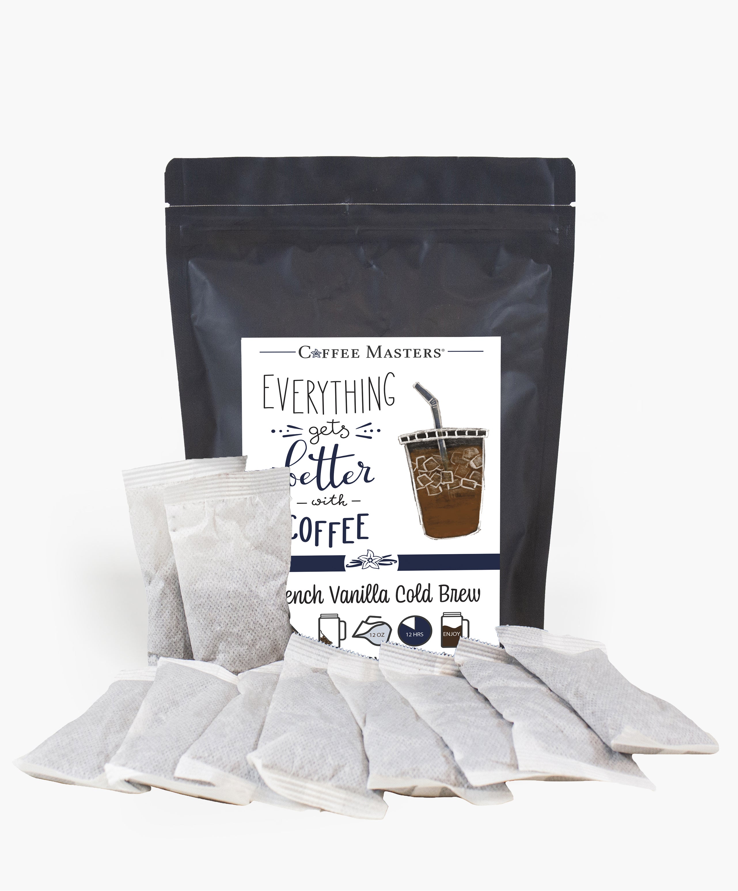 French Vanilla Cold Brew Packets by Coffee Masters The Cafe Connection