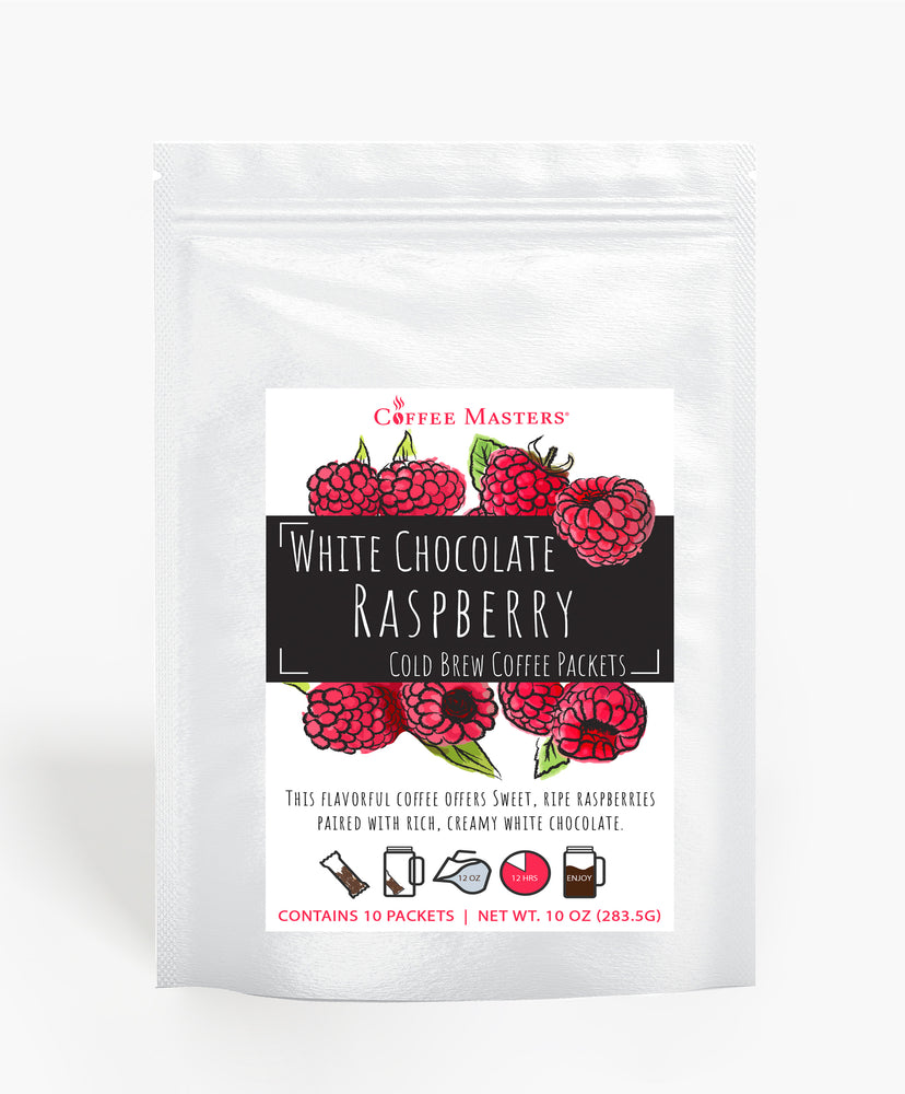 
            
                Load image into Gallery viewer, White Chocolate Raspberry Cold Brew Packets
            
        
