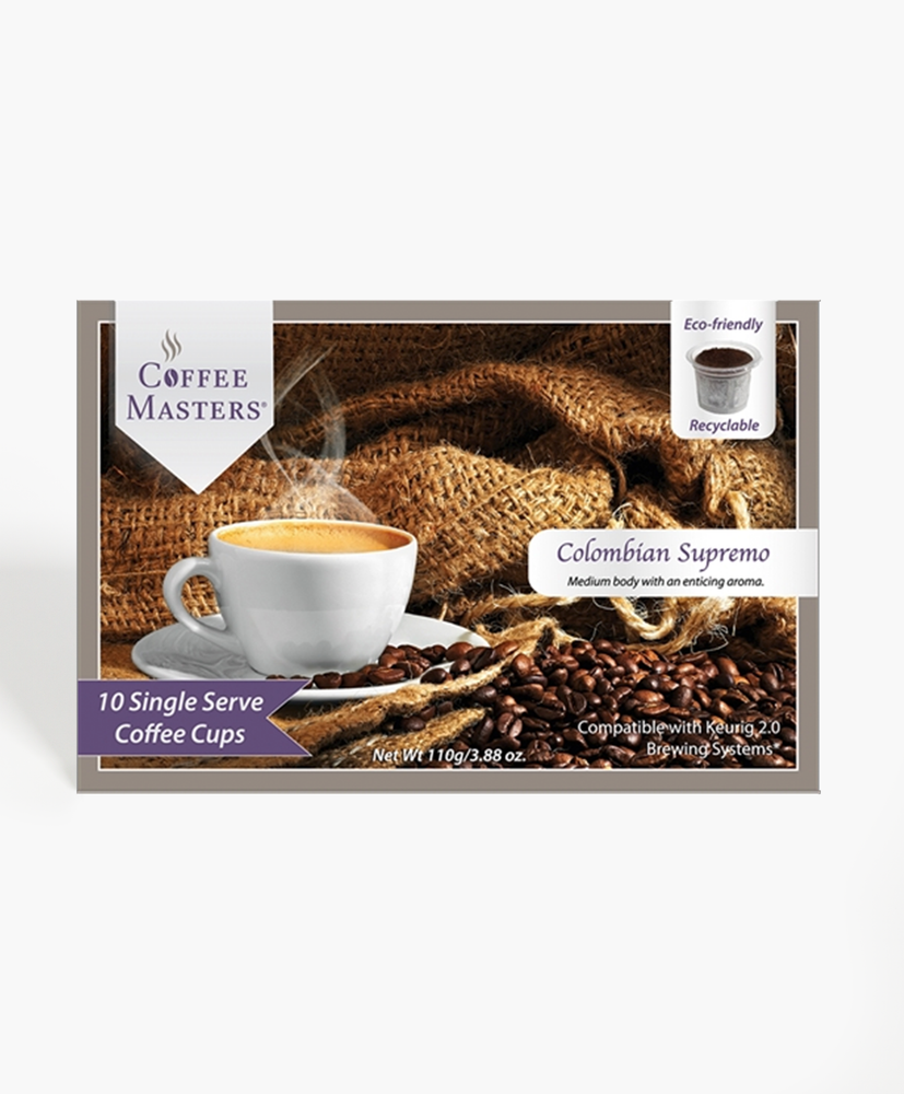 
            
                Load image into Gallery viewer, Colombian Supremo 10 Count Single Serve Coffee Box
            
        