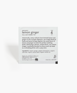 Steep Cafe - Organic Lemon Ginger Tea Bags